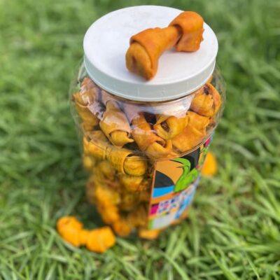 Pets party Carnaza perro hueso 3 color/natural BOTE pets party Pieza SKU 374