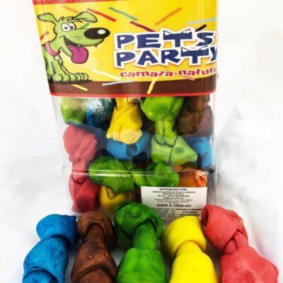Pets party Carnaza perro hueso mini color/natural BOTE Pets party Pieza SKU 314