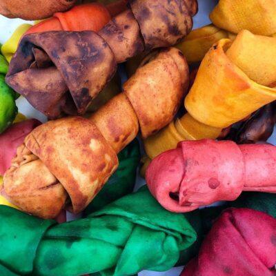 Pets party Carnaza perro hueso 3 color/natural pets party Pieza SKU 351