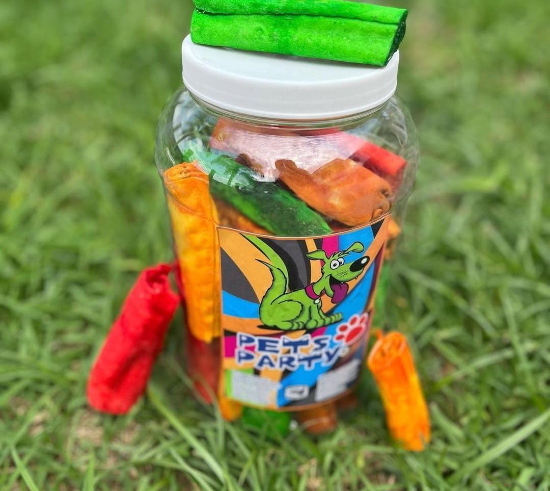 Pets party Carnaza perro rollo color/natural BOTE Pets party Pieza SKU 332