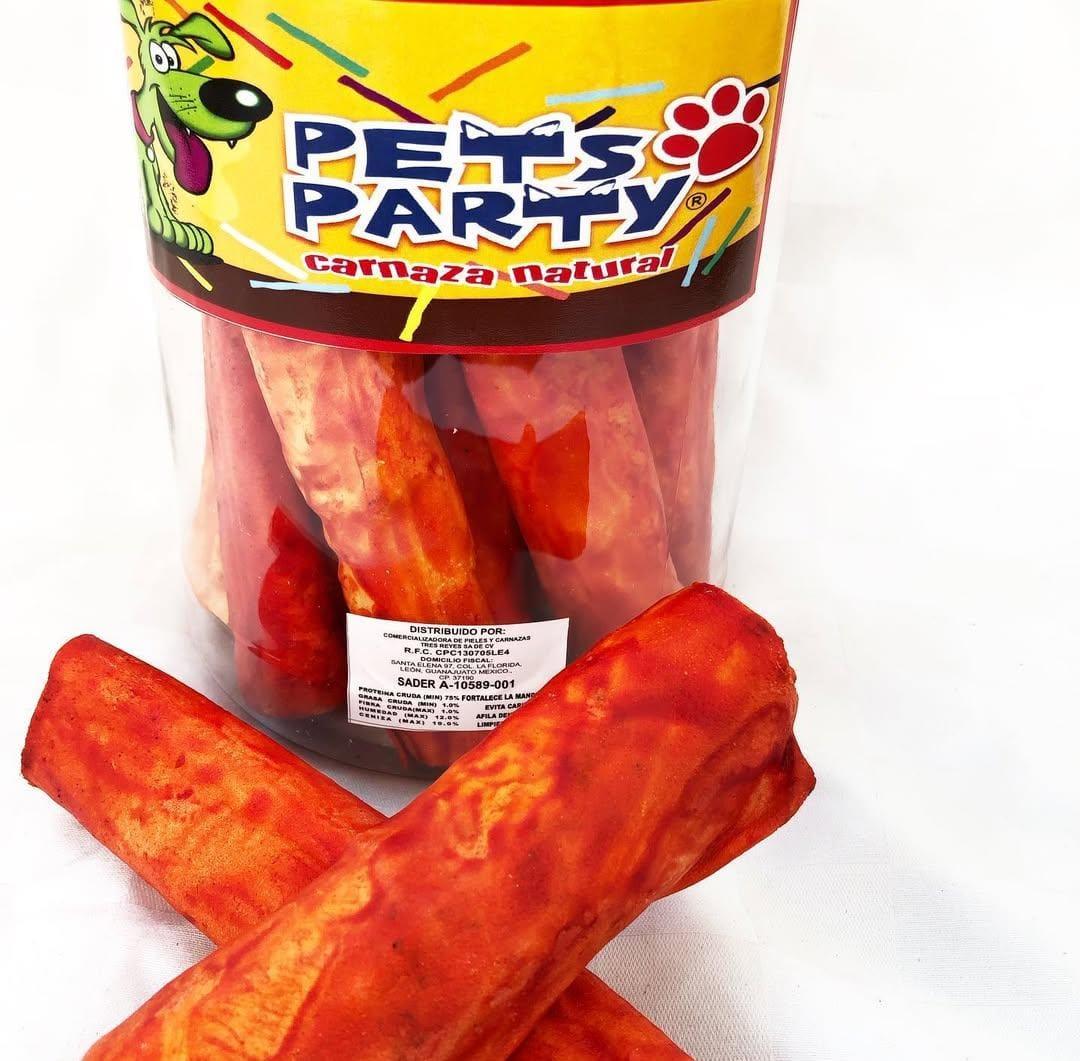 Pets party Carnaza perro rollo grande color/natural BOTE Pets party Pieza SKU 315