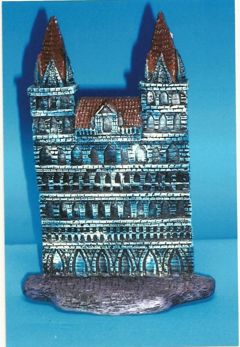 Resinas polo Adorno pez castillo plano gotico resina polo SKU 12537