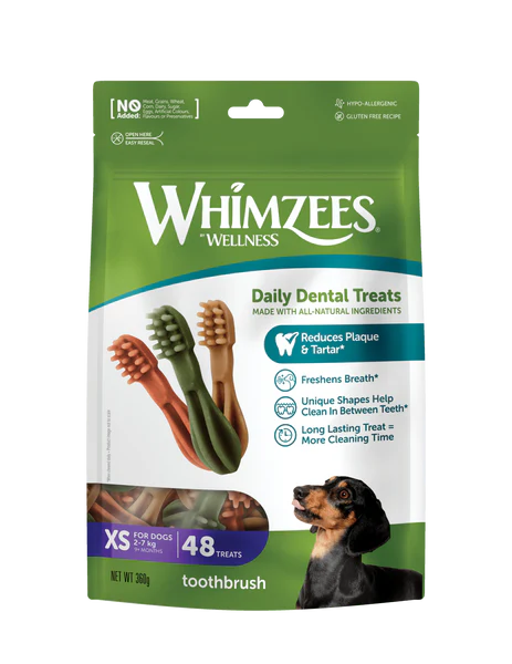Whimzees carnaza perro cepillo dientes xs whimzees Pieza SKU WHZ341