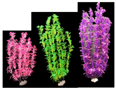 Feri adorno pez planta artificial frondosa 25cm SKU 1036