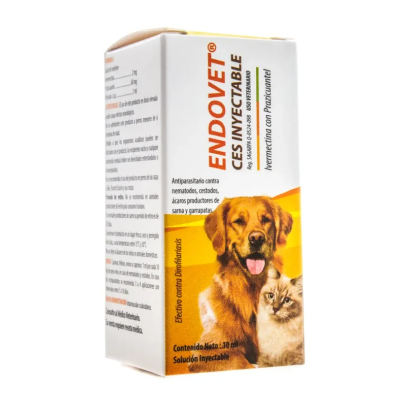 Covegusa* farm. perro desparasitante endovet 10ml. inyectable coveguza SKU co823