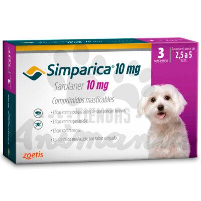 nupec farm. perro insecticida simparica 10mg 3tb 2.5 a 5kg Nupec SKU nu958