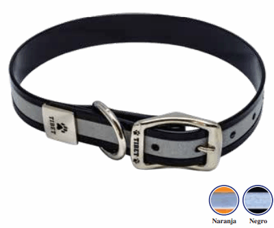 tibet Collar perro reflejante plastico 18 x 3/4pg Tibet SKU 3080600