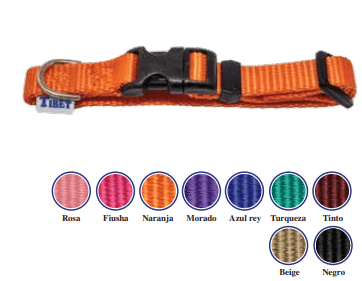 tibet collar de nylon ajustable gde. tibet SKU 3013300