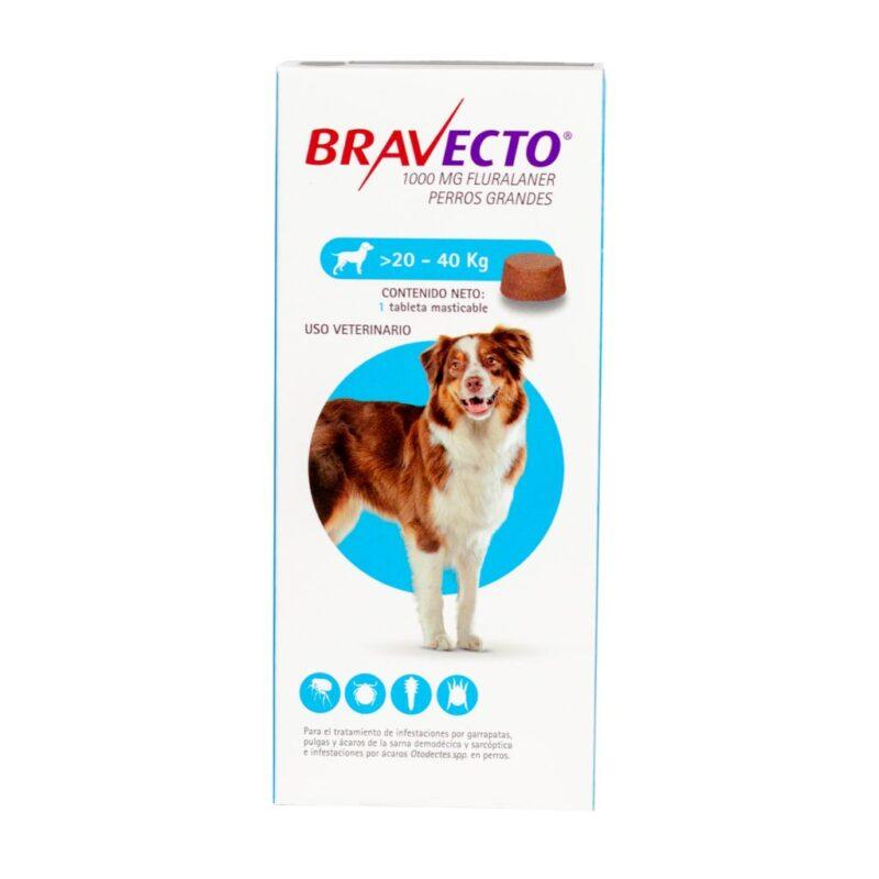 Bravecto farm. perro antipulgas 20-40 kg 1000 mg bravecto SKU 101726
