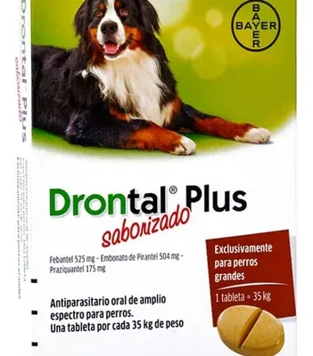 bayer Farm. perro desparasitante drontal plus 35kg bayer SKU by701