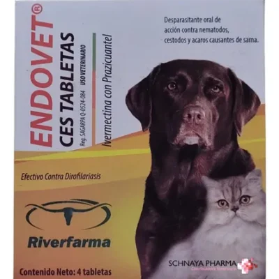 Covegusa* Farm. perro endovet ces 4 tabletas covegusa SKU co441