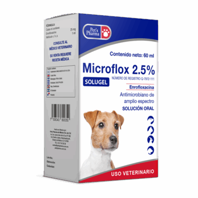 pets pharma Farm. perro desparasitante microflox 2.5 pets pharma SKU pe350