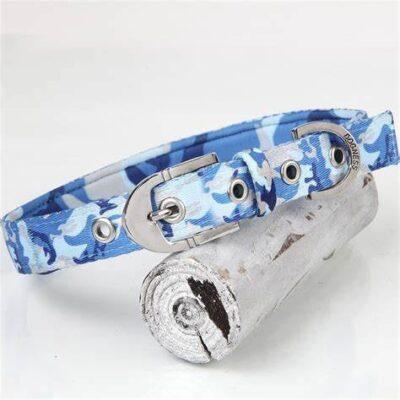 Dogness Collar perro camuflage azul S dogness SKU DG184