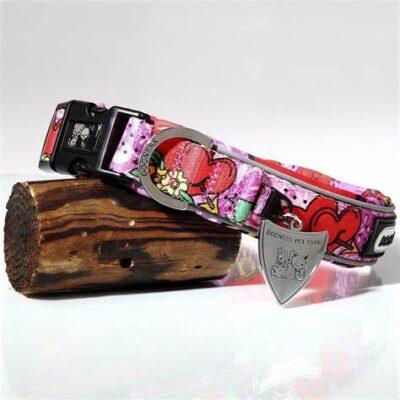 Dogness Collar perro clasico reflectivo amor S dogness SKU DG004