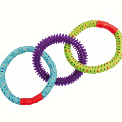 Sharpaw Juguete perro ropy chums triple aro 10 sunny" SKU sp-3919