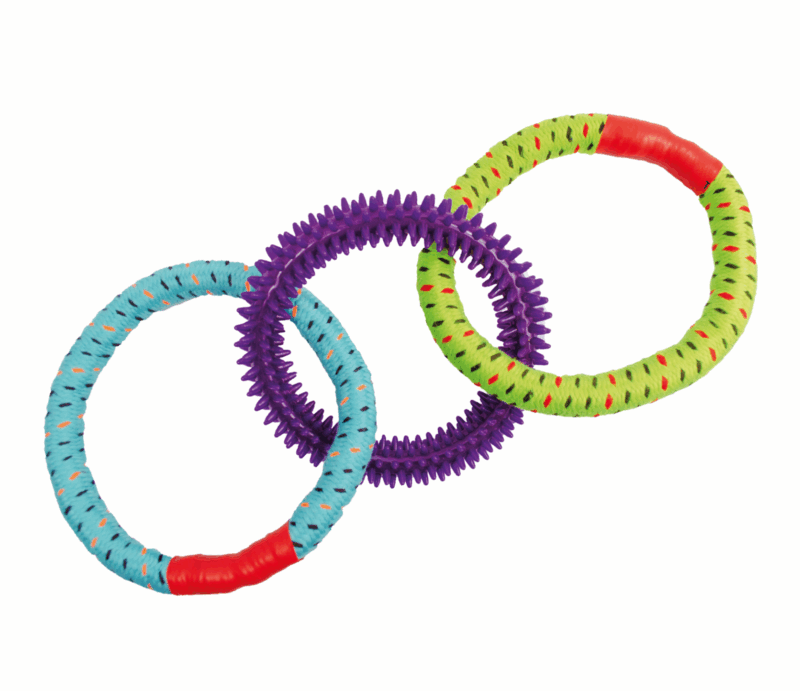 Sharpaw Juguete perro ropy chums triple aro 10 sunny" SKU sp-3919
