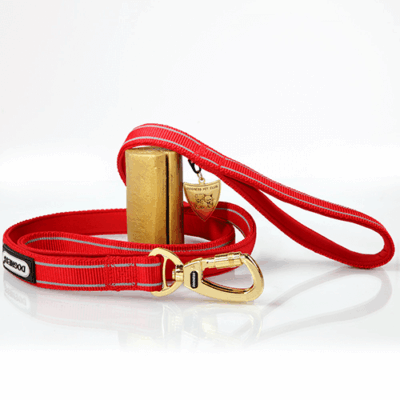 Dogness Correa perro clasica reflectiva roja L dogness SKU DG035