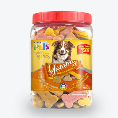 fancy pet premio perro yummy bote sabores surtidos fancy pets SKU fl3840