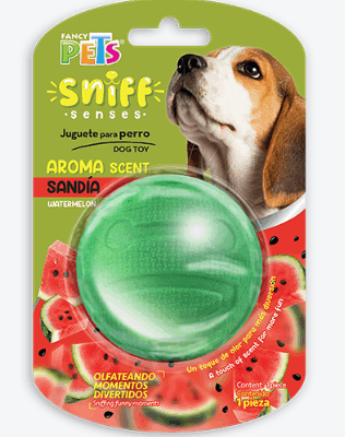 fancy pet juguete perro pelota sniff c/aroma sandia fancy pets SKU fl9445
