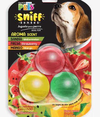 fancy pet juguete perro set pelotas sniff c/aroma fancy pets SKU fl9447