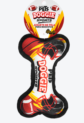 fancy pet juguete perro hueso tela football fancy pets SKU fl9607
