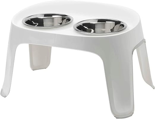Moderna products Plato perro skybar mediano blanco moderna SKU mo01728