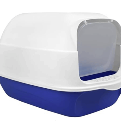 Fancy pet Arenero gato cubierto ch. azul c/pala SKU FL9075