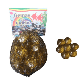 Feri Adorno pez gema cristal ambar feri SKU 71221 GCAB