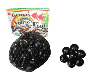 Feri Adorno pez gema cristal opalo negro feri SKU 71221 GCON