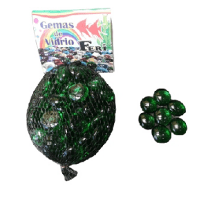 Feri Adorno pez gema cristal verde feri SKU 71221 GCV