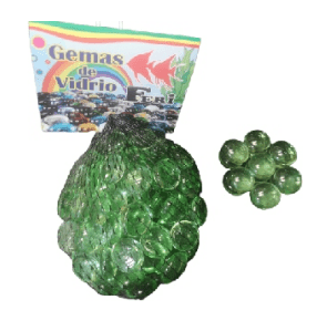Feri Adorno pez gema cristal verde feri SKU 71221 GCVM